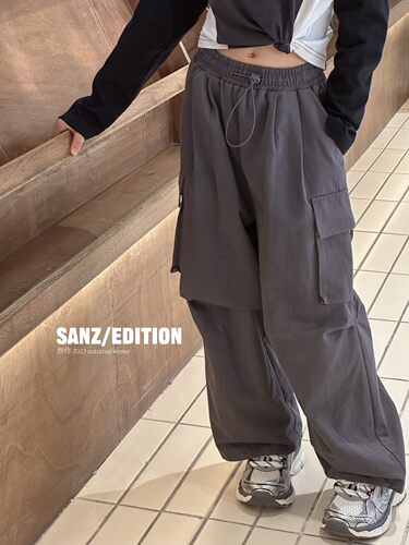 SANZ叁作SZ341美式复古工装裤休闲裤童装实体店奕佳潮童馆现货