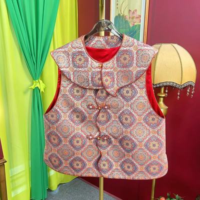 【闲庭序】'苏地西楼锦华'带钢印宋锦外套国风中式女士上衣06176