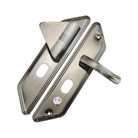 The old-fashioned Panpan Spring Cloud Flying Cast Sincerity Bao De 'an security door features a triangular handle and hand-in-hand panel, universal type 12 thumbnail 5