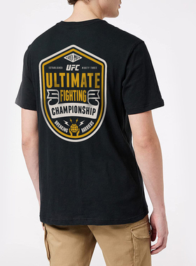 MMA男士夏季纯棉t恤 UFC圆领短袖T恤 搏击格斗纯棉运动服