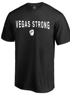 MMA综合格斗UFC男士拉斯维加斯拳击短袖纯棉运动T恤