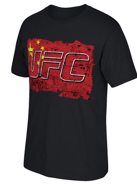 UFC男士MMA综合格斗中国国旗团队 中国力量短袖T恤