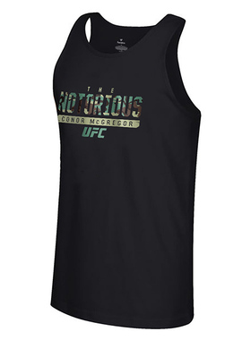 MMA综合格斗男士康纳-麦格雷戈嘴炮UFC黑色围攻纯棉背心
