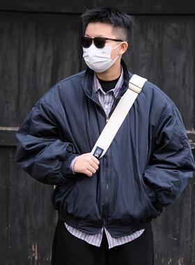 TINGOPLANET2024冬季新款男士廓形立领棉衣棉服宽松短款夹克外套