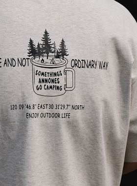 TINGOPLANET2025新款夏季短袖t恤男重磅240g圆领美式印花宽松潮牌