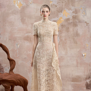 套装 越南小众品牌AMY 繁复蕾丝钩花大气款 新款 裙 2025年秋季