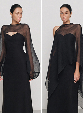 越南小众品牌TINH 2026夏季新款隐奢高质女性气场高腰顺滑抹胸裙