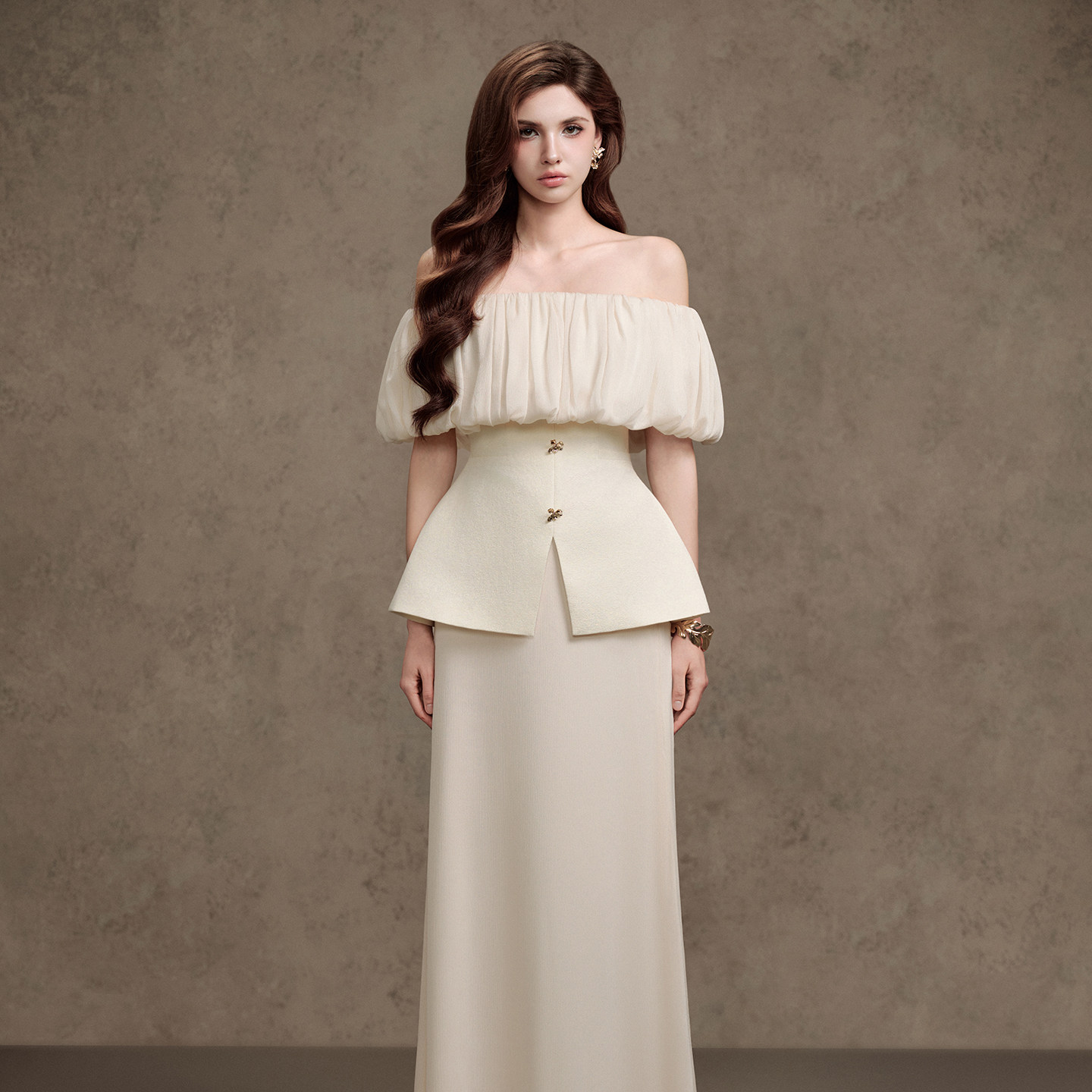 越南小众品牌DELICATE 2025年夏季新款松软舒适收腰通勤套装裙