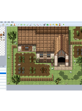 RPG MAKER MV MZ 范例工程 KR Everyday Town Tileset + 钓鱼事件