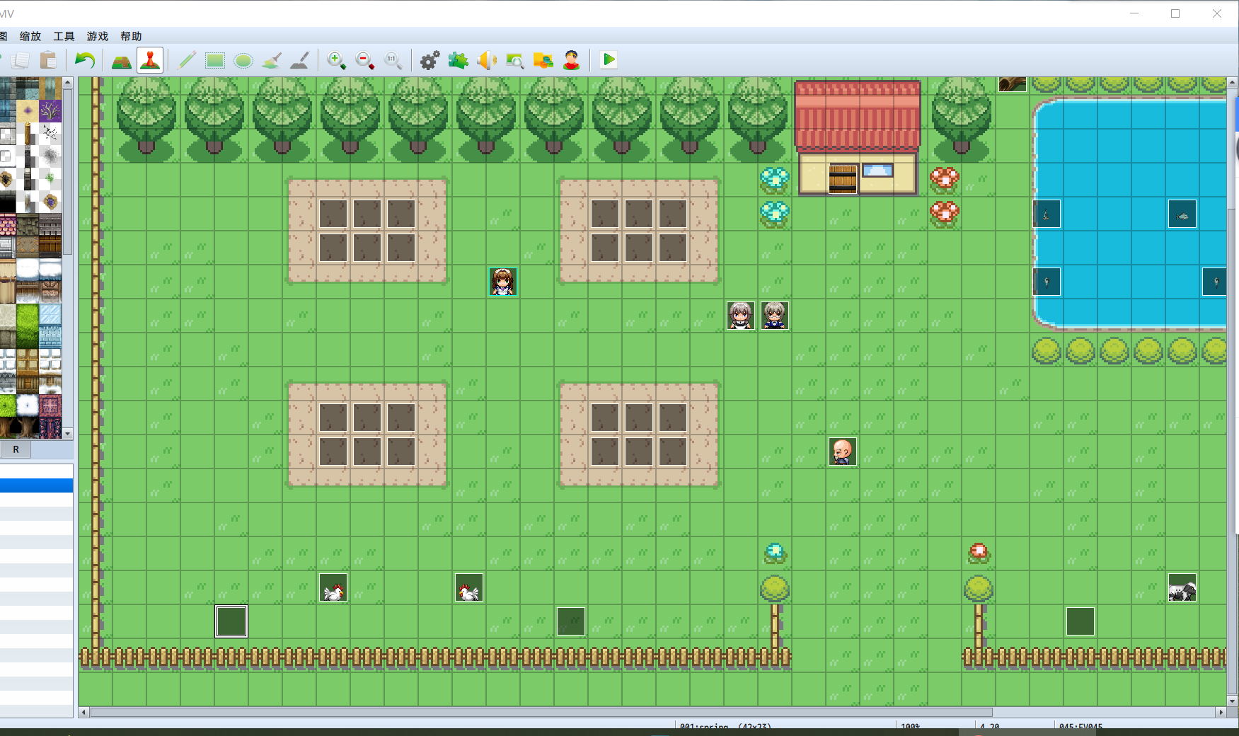 RPG MAKER MV 插件版牧场系统rpgmaker插件版牧场范例RPG牧场范例