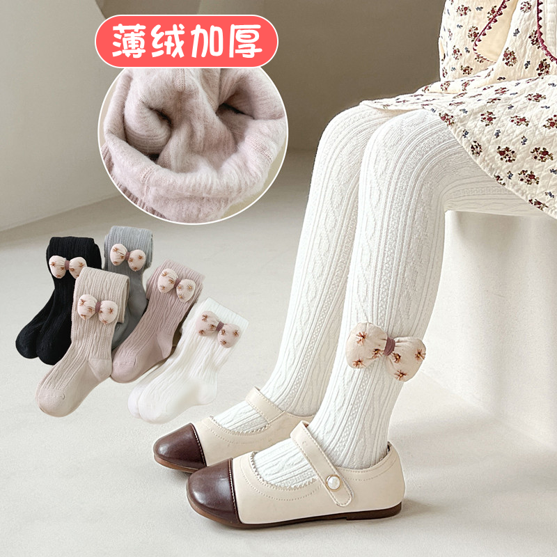 女童连裤袜秋冬款加薄绒儿童打底裤外穿洋气宝宝可开档加厚拉绒裤,童装/婴儿装/亲子装,儿童袜子(0-16岁),淘宝优惠券,粉丝福利购,淘宝优惠卷