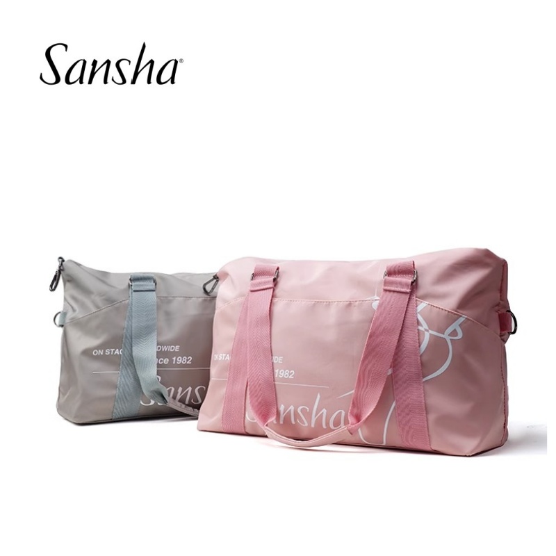 Sansha 三沙舞蹈包单肩尼龙防水斜挎包现代舞收纳包手提健身包