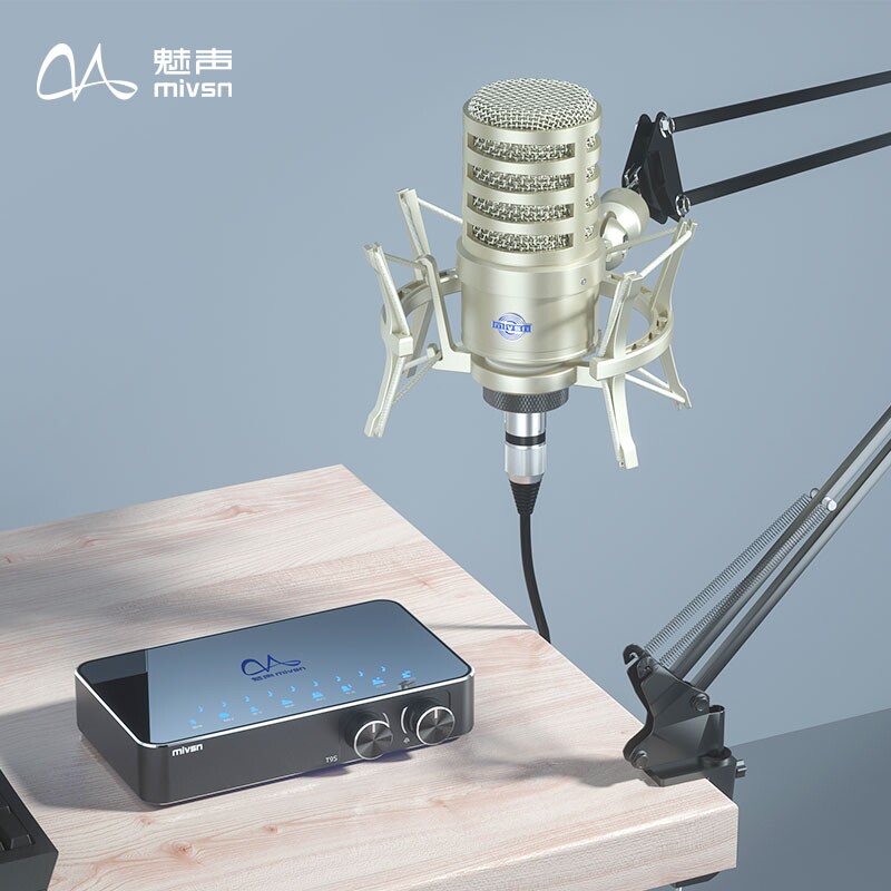魅声 T9S麦克风声卡套装