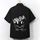 夏季男大码打底衫宽松短袖T恤百搭印花体恤/D7085p27，男装T恤，电商A012