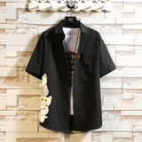 夏新款男大码打底衫宽松短袖T恤百搭印花体恤/7215p30，男装T恤，电商A012