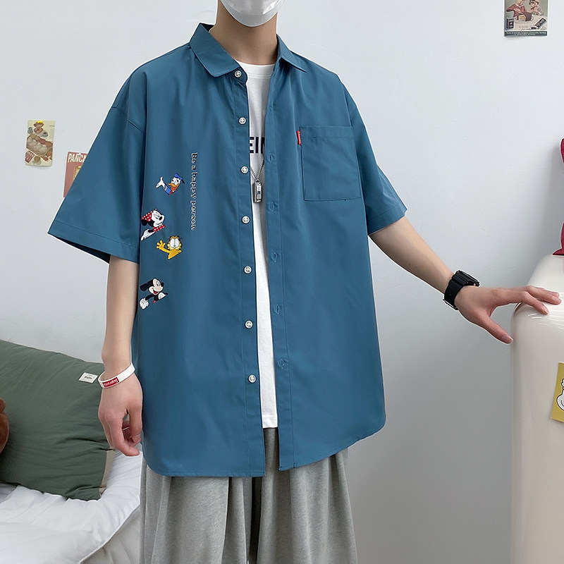 风新款男大码打底衫宽松短袖T恤百搭印花体恤/p27,男装T恤,电商A012