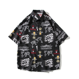 夏新款男大码打底衫宽松短袖T恤百搭印花体恤/7101p27，男装T恤，电商A012