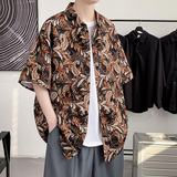 夏新款腰果花男大码底衫短袖宽松T恤百搭打/7108p30，男装T恤，电商A012