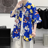 夏新款男大码打底衫宽松短袖T恤百搭印花体恤/7106p35，男装T恤，电商A012