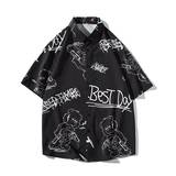 新款男大码打底衫宽松短袖T恤百搭印花体恤/7110p35，男装T恤，电商A012