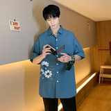 夏新款男大码打底衫宽松短袖T恤百搭印花体恤/7212p30，男装T恤，电商A012