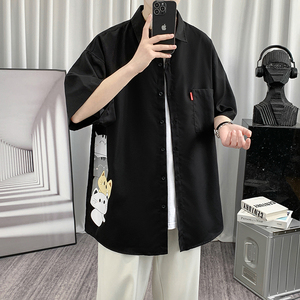 夏新款男大码打底衫宽松短袖T恤百搭印花体恤/7215p30，男装T恤，电商A012