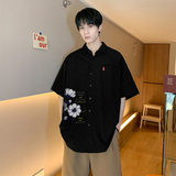 夏新款男大码打底衫宽松短袖T恤百搭印花体恤/7212p30，男装T恤，电商A012