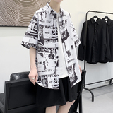 夏新款男大码打底衫宽松短袖T恤百搭印花体恤/7111p35，男装T恤，电商A012