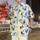 夏新款男大码短袖打底衫宽松T恤百搭印花体恤/7107p35，男装T恤，电商A012