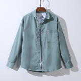 青少年ins长袖休闲宽松外套大码印花衬衫T恤衬衣/2280P30，男装T恤，电商A012