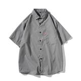 夏新款ins男大码宽松短袖T恤百搭印花体恤打底衫/7080P22，男装T恤，电商A012