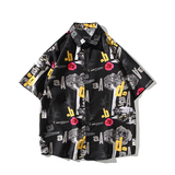 夏新款男大码打底衫宽松短袖T恤百搭印花体恤/7101p27，男装T恤，电商A012