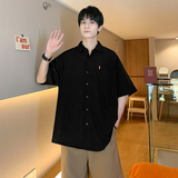 夏季新款ins男大码宽松短袖T恤百搭印花体恤打底衫/7080P22，男装T恤，电商A012