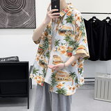 夏新款男大码打底衫宽松短袖T恤百搭印花体恤/7102p35，男装T恤，电商A012