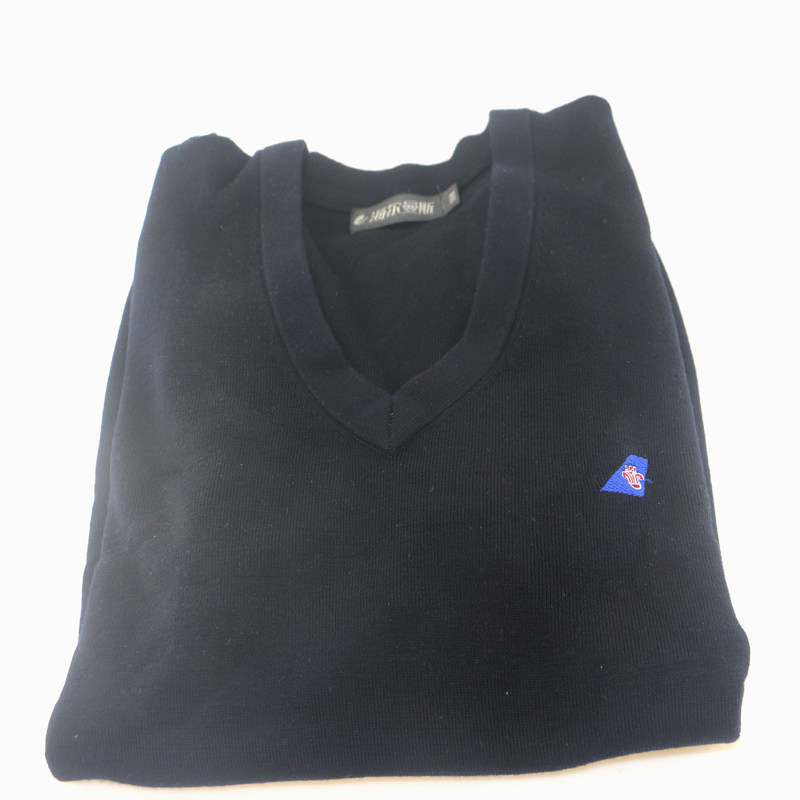 중국 남방 항공 파일럿 가디건 긴팔 스웨터 스웨터 루즈한 단색 가을 겨울 바닥 공식 V 넥 조끼