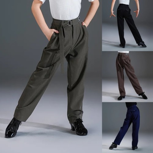 FZS DANCE拉丁裤子秋季拉丁服舞蹈训练服男童拉丁长裤跳舞练功服