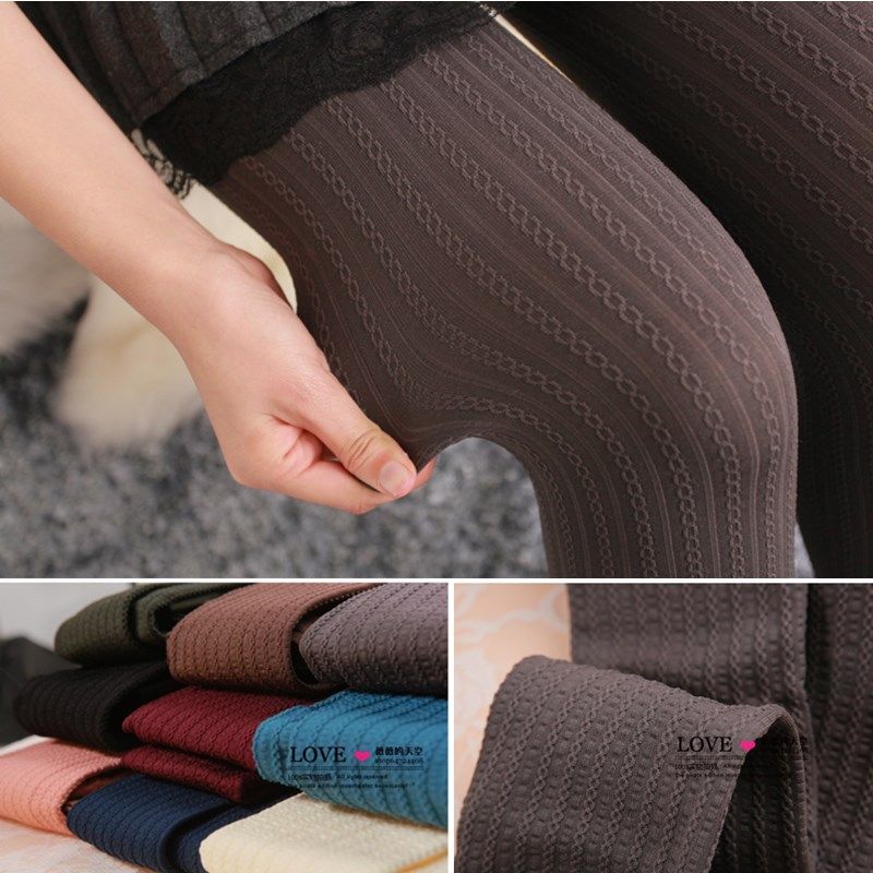 秋冬款显瘦麻花竖条纹彩色打底袜薄绒泡泡棉恒温轻压力瘦腿连裤袜,女士内衣/男士内衣/家居服,连裤袜/打底袜,淘宝优惠券,粉丝福利购,淘宝优惠卷