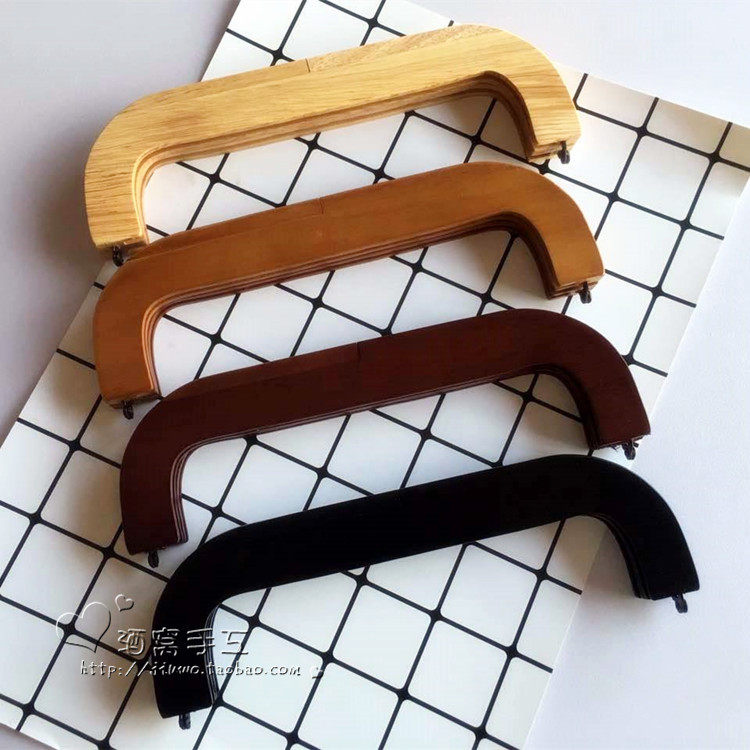 25cm手工配件木口金实木拼接口金带双耳晚装包手拿高品质送纸型,居家布艺,其他/配件/DIY/缝纫,淘宝优惠券,粉丝福利购,淘宝优惠卷