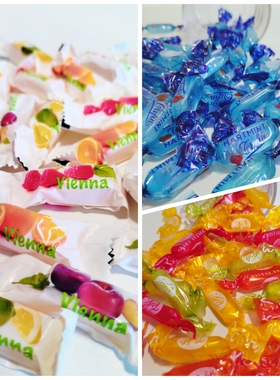 比利时进口特立芬Trefin水果夹心糖水晶果味硬糖薄荷糖酸甜味喜糖