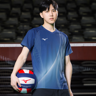 美津浓2025新款气排球服女男定制运动服训练比赛队服专业羽毛球服