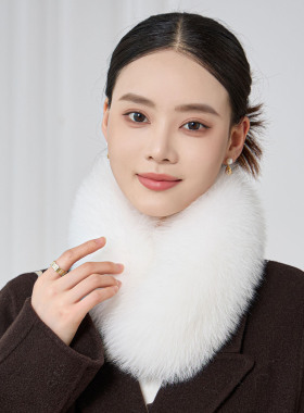 秋冬季皮草毛领围脖女保暖围巾