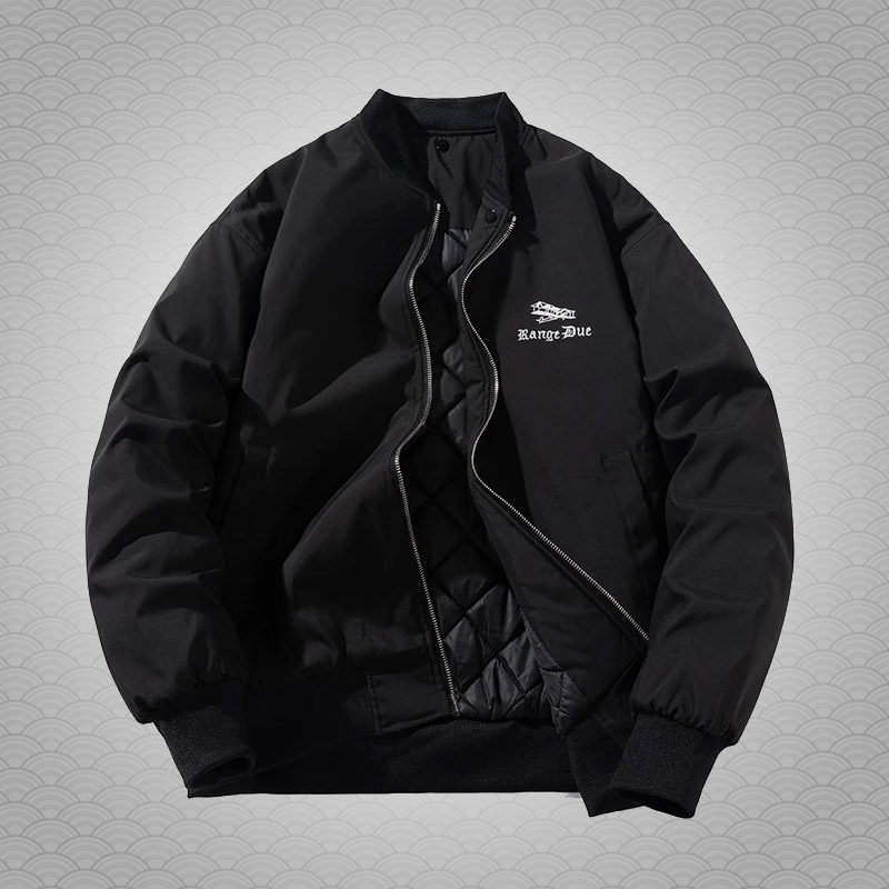 popaape可拆卸帽秋冬夹克棒球服