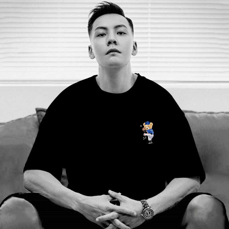 潮流小熊系列纯棉宽松上衣青少年