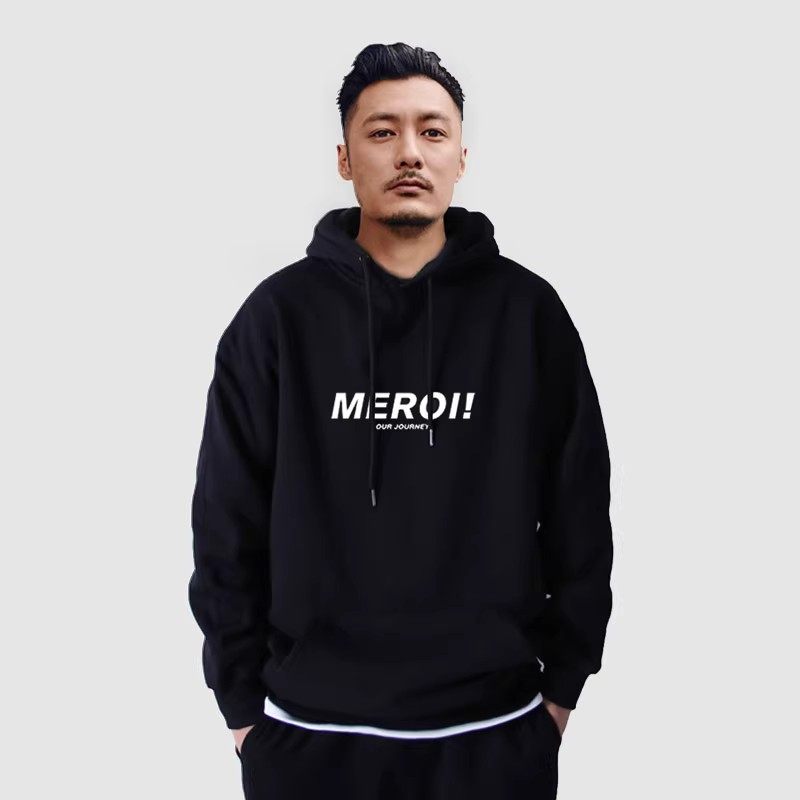 香港正品潮牌秋冬余文乐字母上衣男女款加绒运动连帽休闲卫衣外套