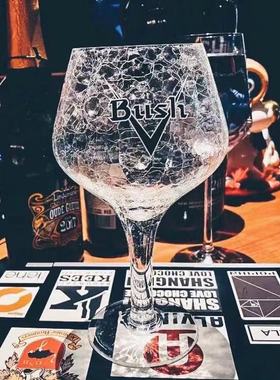 比利时原装进口布什啤酒bush冰裂专用杯子特色果味啤酒杯郁金香杯