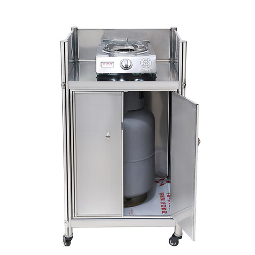 201不锈钢柜门煤气罐置物架