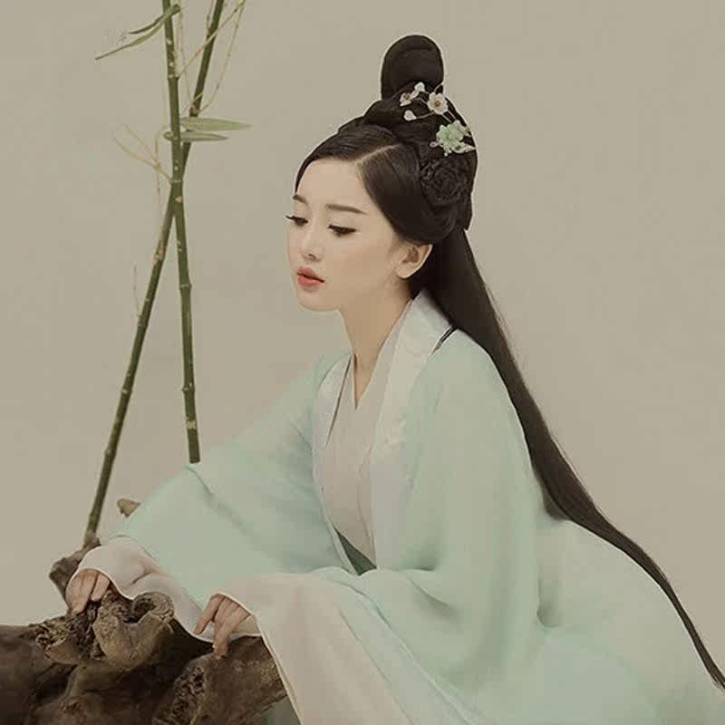 树森摄影2017春季新款仙女古装绿色清新淡雅唯美汉服影楼写真雪纺在类目 女装/女士精品, 唐装/民族服装/舞台服装, 民族服装/舞台装中 - 来自Buy2taobao.com提供专业的淘宝代购服务