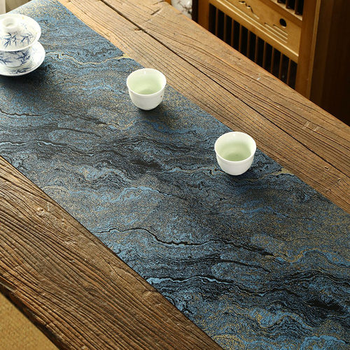 茶席茶桌布防水复古中式茶席