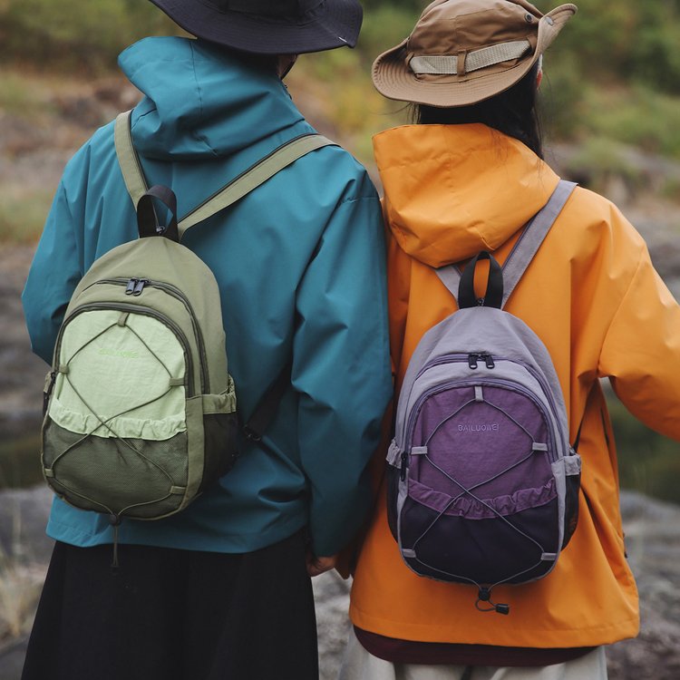 多功能胸包男女便携户外小型双肩包徒步登山包斜挎包轻便运动书包