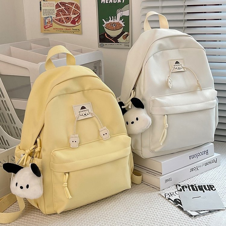 可爱小清新迷你小双肩包纯色可爱儿童外出小背包女通勤逛街妈咪包